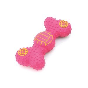 Hueso rosa de látex con chirriador