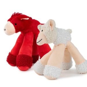 Peluche caballo roja